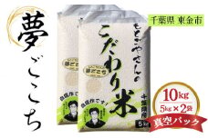 No.181 精白米　夢ごこち10kg ／ おこめ 粘り 甘味 千葉県