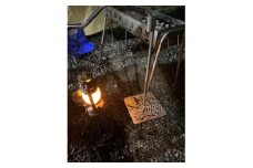 ランタンスタンド テーブルセット キャンプ キャンプギア ギア ソロキャンプ用品 キャンプ用品 ランタン スタンド キャンプテーブル「 PAGE‐01‐marubarテーブルセット Tレックスver.＜ すずきらな デザイン＞」キャンプ アウトドア 黒板アート作家 黒板アート 折りたたみ式 折畳式 限定デザイン 千葉県 旭市