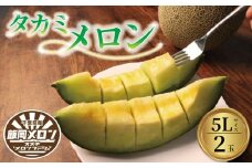 ＜2025年先行受付＞飯岡メロン 青肉 5L 約 1.7kg × 2玉 メロン 大玉 フルーツ 果物 プレゼント 贈答 ギフト デザート スイーツ タカミ タカミメロン 貴味メロン 貴味 青肉 野菜 青果 お祝い お礼 誕生日 甘い 糖度 千葉県 旭市