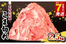豚肉 こま切れ 2.5kg ＜ 最短7営業日以内発送 ＞ 豚こま 小分け 真空パック 500g 国産 千葉県産 銘柄 美味北総豚 豚 豚こま肉 豚コマ肉 こま肉 切り落とし カレー 鍋 野菜 炒め 炒め物 煮物 家庭用 送料無料 産地直送 便利 人気 おすすめ 新鮮 時短 冷凍 千葉県 旭市 旭食肉協同組合 ask011