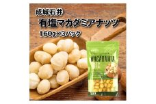 有塩 マカダミアナッツ 160g × 3袋 小分け チャック付き 詰め合わせ ナッツ詰め合わせ お菓子 おやつ おつまみ ナッツ 常温 焙煎 贅沢 ご褒美 厳選 良質 大粒 食塩 塩味 防災 災害 非常食 備蓄 ギフト プレゼント 贈答 お祝い 送料無料 ふるさと納税 国内加工 成城石井 千葉県 旭市 株式会社成城石井酒販 szi018