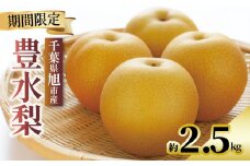 【 数量限定 】 梨 豊水 約 2.5kg 5玉～8玉 なし 旬 和梨 千葉県産 国産 2025年 9月 ～発送 果物 フルーツ くだもの 果汁 甘み 甘い 糖度 酸味 旬の梨 秋 季節の果物 デザート 産地直送 新鮮 鮮度 厳選 ふるさと納税 産地 送料無料 千葉県 千葉 旭市 旭市産 齋藤園 ste001