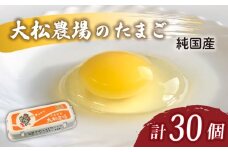 卵 純国産 大松農場の卵 計 30個 養鶏 平飼 鶏卵 卵 たまご 鶏卵 にわとり 新鮮 こだわり 朝食 昼食 夕食 目玉焼き 卵焼き 玉子焼き たまご焼き 卵かけご飯 たまごかけご飯 オムレツ ゆで卵 卵料理 生卵 国産 産地直送 安心 安全 破損保証 割れ保証 送料無料 千葉県 旭市 大松農場 omf002