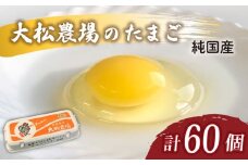 卵 純国産 大松農場の卵 計 60個 養鶏 平飼 鶏卵 卵 たまご 鶏卵 にわとり 新鮮 こだわり 朝食 昼食 夕食 目玉焼き 卵焼き 玉子焼き たまご焼き 卵かけご飯 たまごかけご飯 オムレツ ゆで卵 卵料理 生卵 国産 産地直送 安心 安全 破損保証 割れ保証 送料無料 千葉県 旭市 大松農場 omf003
