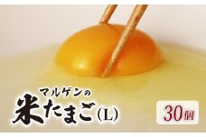 マルゲンの米たまご Lサイズ 30個 卵 たまご 鶏卵 にわとり 新鮮 こだわり 朝食 昼食 夕食 目玉焼き 卵焼き 玉子焼き たまご焼き 卵かけご飯 たまごかけご飯 オムレツ ゆで卵 卵料理 生卵 国産 産地直送 安心 安全 破損保証 割れ保証 送料無料 千葉県 旭市 有限会社マルゲン mrg001