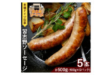 本場ドイツ伝承！無添加 習志野ソーセージ（100g×5本 個包装 冷凍） 計500g