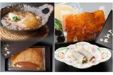 スペシャリテ北京ダック8枚とヨシキリ鮫ふかひれ250g1枚　詰め合わせ 〈 国産 フカヒレ グルメ セット 最高級 ギフト  気仙沼産 姿煮 ヨシキリザメ 合鴨 魚 プレゼント 贈り物 お土産 お祝い お礼 人気 おすすめ パーティ クリスマス 正月 お中元 お歳暮 御歳暮 母の日 父の日 美味しい 文菜華 〉