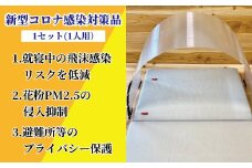 コロナ感染対策寝具キット(ヘッドルーム)1セット 〈  感染 対策 寝具キット 防災 グッズ 冷え 防止 喉 肌荒れ 乾燥 予防 避難所 山小屋 プライバシー対策 アレルゲン 花粉 風邪 コロナ インフルエンザ 感染症 飛沫防止 加湿 保湿効果 省エネ ベッド 布団 寝具 DIY 地震 豪雨 避難 災害時 防寒 安眠 〉
