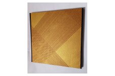 加飾の一品　壁飾り　〈櫛引クロス　パネル〉 〈 壁掛け インテリア 和紙 工芸品 雑貨 パネル アートパネル 45cm角 加飾紙 伝統工芸士 職人 和風 湯島アート プレゼント ギフト お土産 海外 おすすめ おしゃれ 木製 和室 玄関 洋室 加飾 床の間 リビング 〉