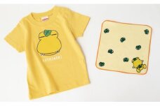 カシワニキッズTシャツ＆ハンドタオルセット　イエロー　90サイズ