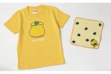 カシワニキッズTシャツ＆ハンドタオルセット　イエロー　120サイズ