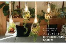 ハンギングライト BOTANIC HANGING LIGHT M 〈 吊り下げ ライト ランプ 照明 LED インテリア ハンギングライト おしゃれ 植物  グリーン カフェ 北欧 ナチュラル レトロ ヴィンテージ ボタニカル 寝室 キッチン リビング ダイニング 玄関 リラックス おすすめ 人気 〉