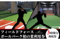 フィールドフォースボールパーク柏の葉利用券 【3時間利用チケット】