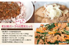 柏幻霜ポークのあると安心お惣菜セット 〈 豚肉 惣菜 冷凍食品 詰め合わせ セット 冷凍 肉 カレー プルコギ 肉巻き おにぎり もつ煮 レトルト 国産 千葉県産 柏市産 美味しい おすすめ 産地直送 ぶた 豚 おかず 霜降り ポーク お弁当 正月 プレゼント 贈り物 もつ 料理 〉