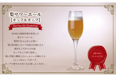 梨サワーエール【ホップ＆ホップ】 〈 ビール クラフトビール 梨サワーエール お酒 発泡酒 フルーティ SDGs 廃棄梨 果実酒 瓶 飲みやすい アルコール おすすめ 美味しい ギフト プレゼント 誕生日 贈り物 お土産 お祝い お礼 パーティ クリスマス お歳暮 御歳暮 母の日 父の日 〉