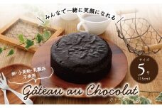 卵・小麦粉・乳製品不使用のガトーショコラ5号(15cm) 〈 チョコレートケーキ ホールケーキ アレルギー対応 冷凍 ケーキ お菓子 米粉 豆乳 スイーツ 洋菓子 美味しい 卵不使用 小麦不使用 乳製品不使用 動物性原料不使用 誕生日 お祝い ギフト プレゼント お土産 パーティ デザート おやつ 〉