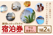 勝浦ヒルトップホテル 宿泊券  食事なし 平日 1組2名様 勝浦ヒルトップホテル《90日以内に出荷予定(土日祝除く)》千葉県 勝浦市 ホテル 宿泊 宿泊券 チケット 送料無料【配送不可地域：離島】
