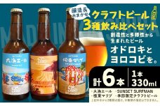 クラフトビール 3種 醸造長おまかせ飲み比べセット 瓶330ml 6本 千葉県 勝浦市 にある 醸造所より 直送 MAXIMUS.WORK 株式会社《30日以内に出荷予定(土日祝除く)》千葉県 勝浦市 クラフトビール ビール 飲み比べ