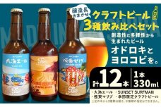 クラフトビール 3種 醸造長おまかせ飲み比べセット 瓶330ml 12本 千葉県 勝浦市 にある 醸造所より 直送 MAXIMUS.WORK 株式会社《30日以内に出荷予定(土日祝除く)》千葉県 勝浦市 クラフトビール ビール 飲み比べ