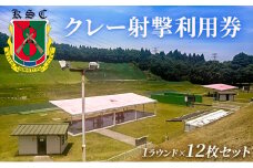 京葉射撃倶楽部利用券（1ラウンド×12枚セット）[№5689-0674]