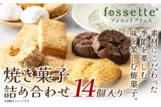 お菓子 クッキー 焼き菓子 詰め合わせ 14個 セット 焼き菓子屋 fossette+《30日以内に出荷予定(土日祝除く)》千葉県 流山市 送料無料 おまかせ 焼菓子 菓子 スイーツ フォセットプリュス お取り寄せ st-p