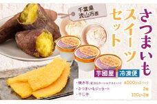 芋國屋 流山市産 紅はるか シルクスイート スイーツセット A | スイーツ さつまいも スイーツ 干し芋 焼き芋 スイーツ ジェラート お菓子 和菓子 和スイーツ お取り寄せ スイーツ アイス 高級アイス 冷凍 冷やし 焼き芋 st-p