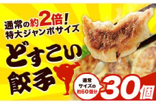 餃子 どすこい餃子 冷凍 30個 浜あげ吉田屋 《30日以内に出荷予定(土日祝除く)》千葉県 流山市 ぎょうざ ギョウザ 冷凍ぎょうざ 通常の約2倍 サイズ ジャンボ餃子 特大 元力士 が作った 惣菜 大きい