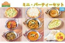 手作りインドカレー ミニ・パーティーセット  カレー5種類 ナン4種類