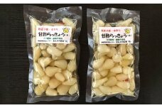 国産 手作り甘酢らっきょう 160g×2袋 セット【福祉施設提供】