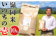【令和6年産】嶺南ファームの嶺岡米「いのちの壱」10kg　[0030-0121]