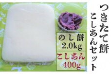 つきたて「のし餅」と自家製あんこセット（大）こしあん　[0011-0040]