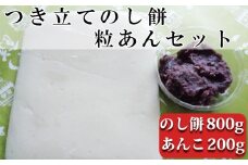 つきたて「のし餅」と自家製あんこセット（小）つぶあん　[0007-0048]