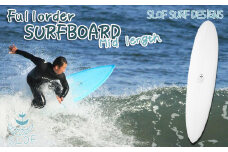 【SLOF SURF DESIGNS】鴨川発！フルオーダー サーフボード １本《ミッドレングス》　[0624-0001]