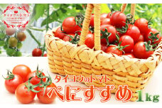 【匠の一粒】タイヨウのトマト『べにすずめ』 １kg　[0008-0031]
