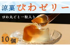 【鴨川銘菓】びわゼリー 10個　[0010-0219]