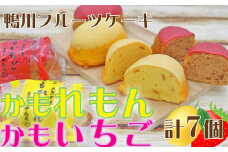 【鴨川フルーツケーキ】かもれもん・かもいちごセット 計7個 [0007-0056]