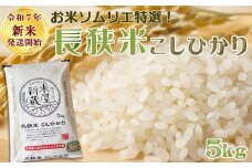 《令和７年産 新米》【米屋新蔵】お米ソムリエ特選『長狭米コシヒカリ』５kg　[0016-0028]