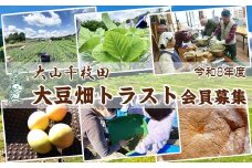 【先着10組限定】令和８年度 大山千枚田『大豆畑トラスト制度』参加権利　[0017-0018]