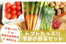 【原農園】トマトたっぷり季節の野菜セット