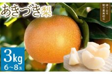 ※先行予約※【あきづき3kg】かまがや育ちの完熟梨（観光組合）