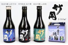 特別純米・純米吟醸「竹岡」飲み比べセット（300ml×3本） 化粧箱入り