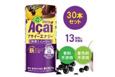 アサイーエナジー 特濃スムージー 195g×30本【甘味料・香料・着色料未使用】｜アサイードリンクフルーツジュース ジュース 紙 フルーツ 果物 くだもの 特濃 甘味料不使用 香料不使用 着色料不使用 朝食 おやつ [0270ch]
