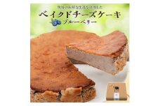奥野牧場ベイクドチーズケーキ ホール (大) ブルーベリー｜チーズ ケーキ スイーツ フルーツ ミルク 牧場 ギフト お祝い 袖ケ浦 [0227ch]