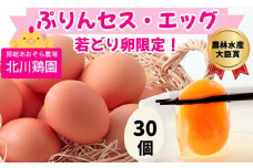 ぷりんセス・エッグ 30個『北川鶏園 房総のあおぞら農場』｜たまご タマゴ 玉子 卵 ブランドたまご 産みたて 新鮮 プレミアム プリンセスエッグ ぷりんせすえっぐ [0250]