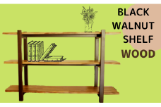 【WOOD】BLACK　WALNUT　SHELF（3段棚）