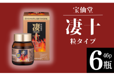 ＼ 宝仙堂 ／ 凄十 粒タイプ （ 46p × 6瓶 ） 八街市 千葉 エナジードリンク 
