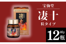 ＼ 宝仙堂 ／ 凄十 粒タイプ （ 46p × 12瓶 ） 八街市 千葉 エナジードリンク