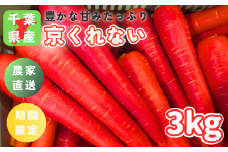 ＼ 先行予約 ／冬採れ「京くれない（リコピンにんじん）」3kg