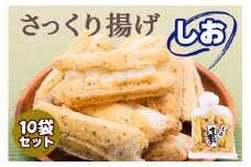工場直送！さっくり揚げ [しお]10袋入 [0229]
