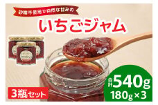 和田農園 イチゴジャム 3瓶セット｜いちご 苺 ジャム 直送 フルーツ 砂糖不使用 印西 千葉 [0488]